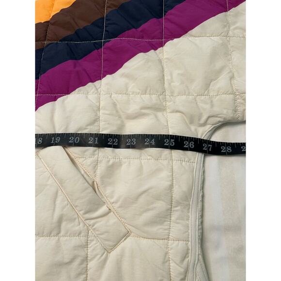 FP Movement x Hatch Cream Chevron Insulated Jacket Front Pockets Medium (8-10) - Picture 9 of 12